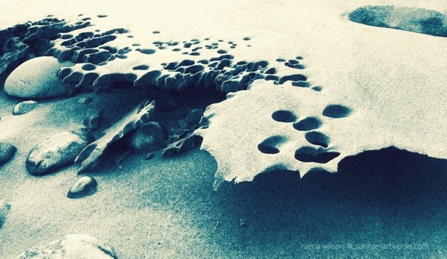 Frozen Sand, Photography by Raena Wilson
